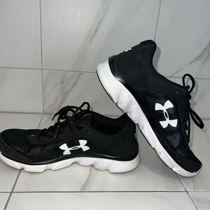 Under Armour Womens Micro G Assert 7 3020674-001 Black Running Shoes Sneaker 9